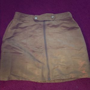 Tan Suede Skirt