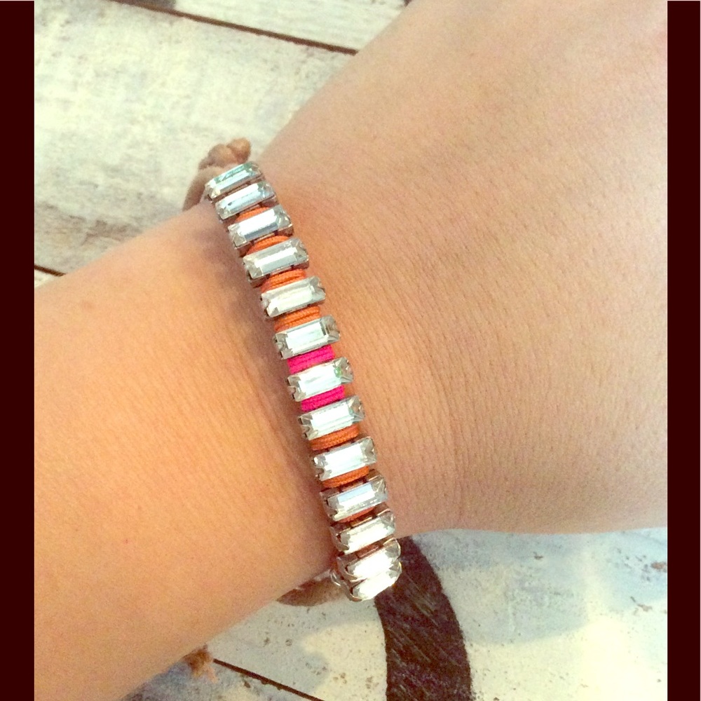 American Eagle Rope Bracelet with Crystals