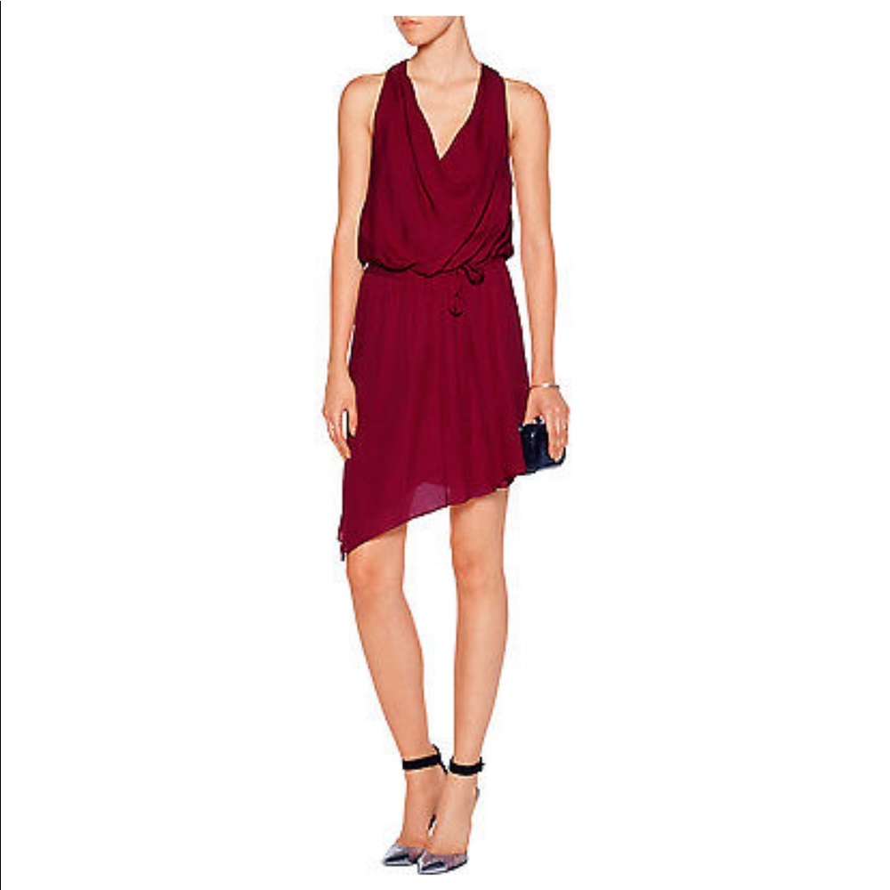 Haute Hippie red silk dress