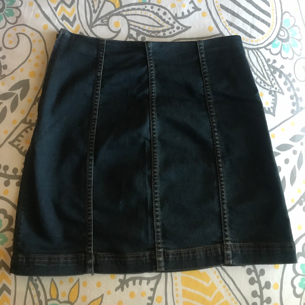 NWOT Free People Modern Femme Denim Mini Skirt
