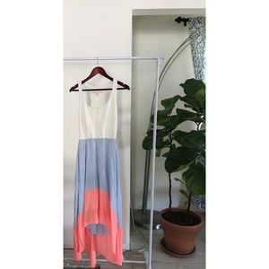 Anthropologie Hutch Hi Low Colorblock Dress