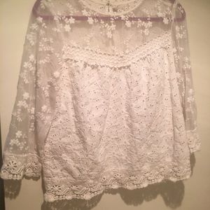 Lace hinge top