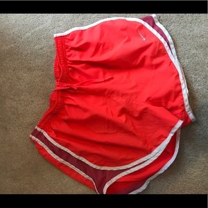 Bright Scarlet Nike Shorts