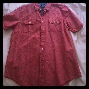 American Rag short sleeve collard shirt