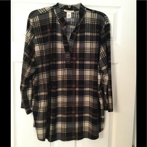 Plaid Tunic