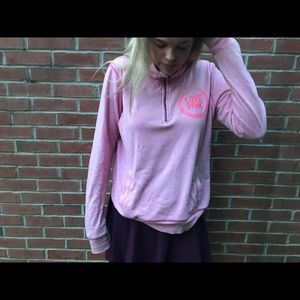 Pink pink quarter zip