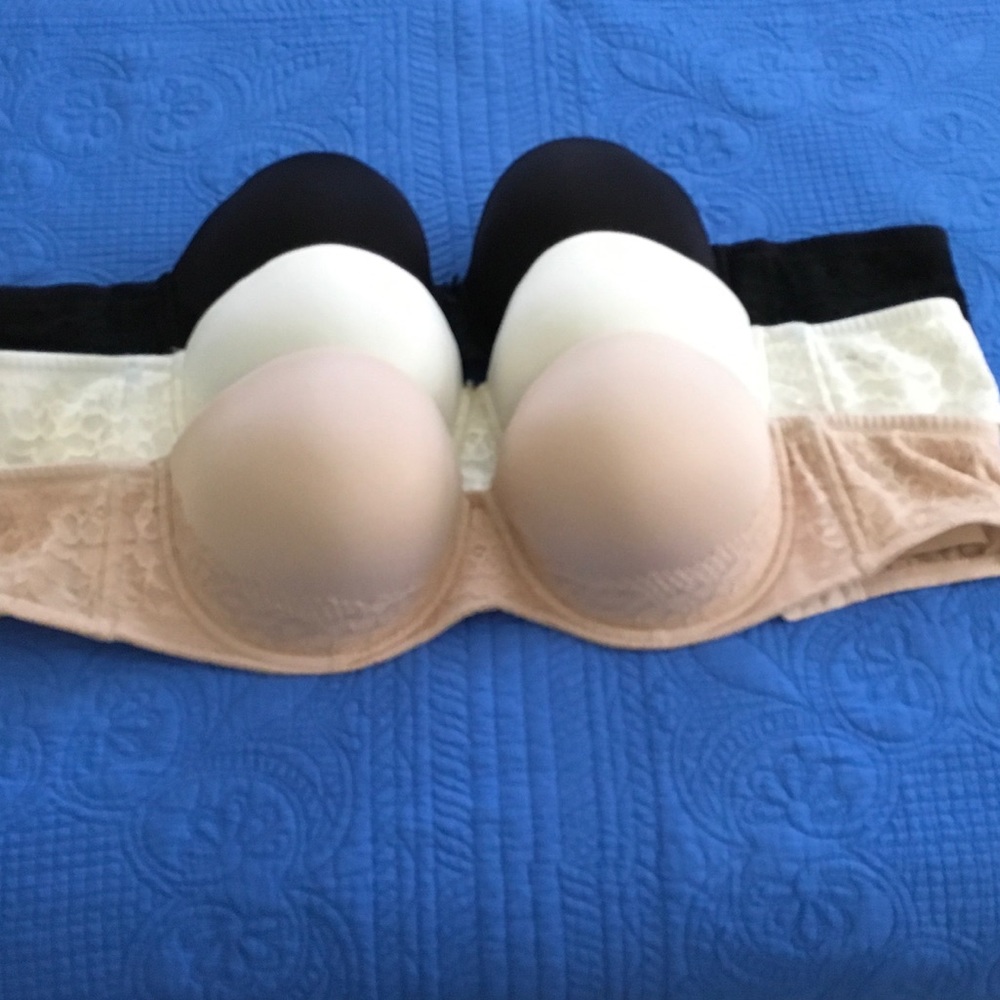 Strapless padded bras. SOLD