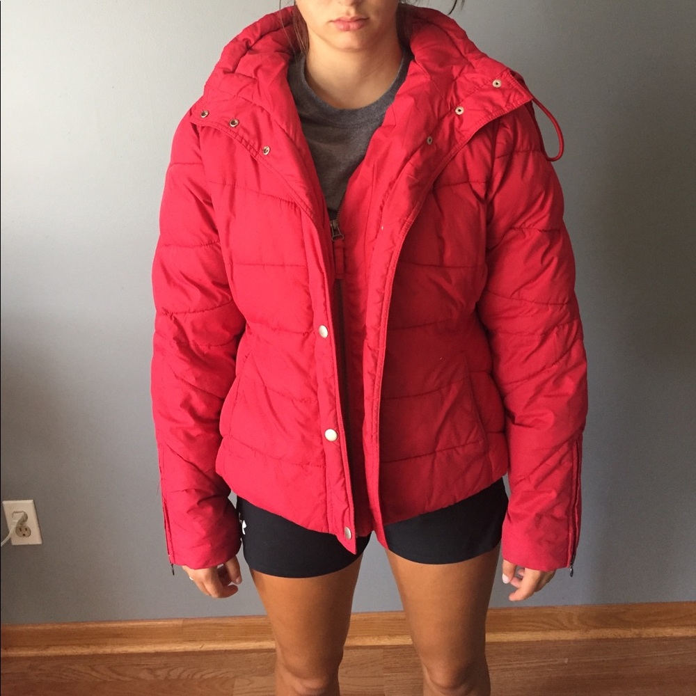 Be seen in this fun red winter coat