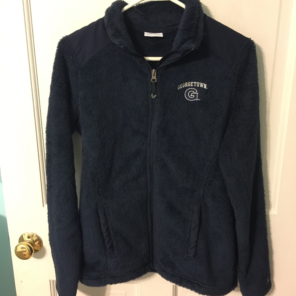 Georgetown fuzzy coat