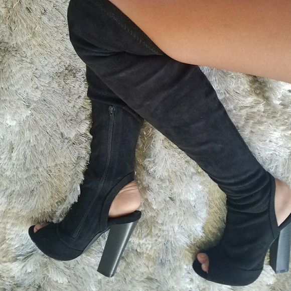 💥Final Price!!💥 Open toed-Knee High boots - Picture 3 of 3