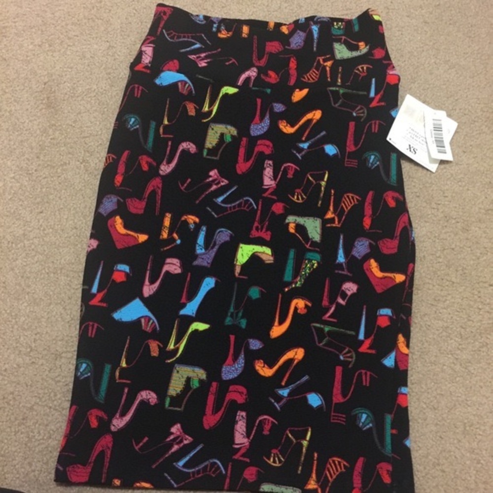 SALE!!!  New! LuLaRoe XS Cassie Skirt W/High Heels