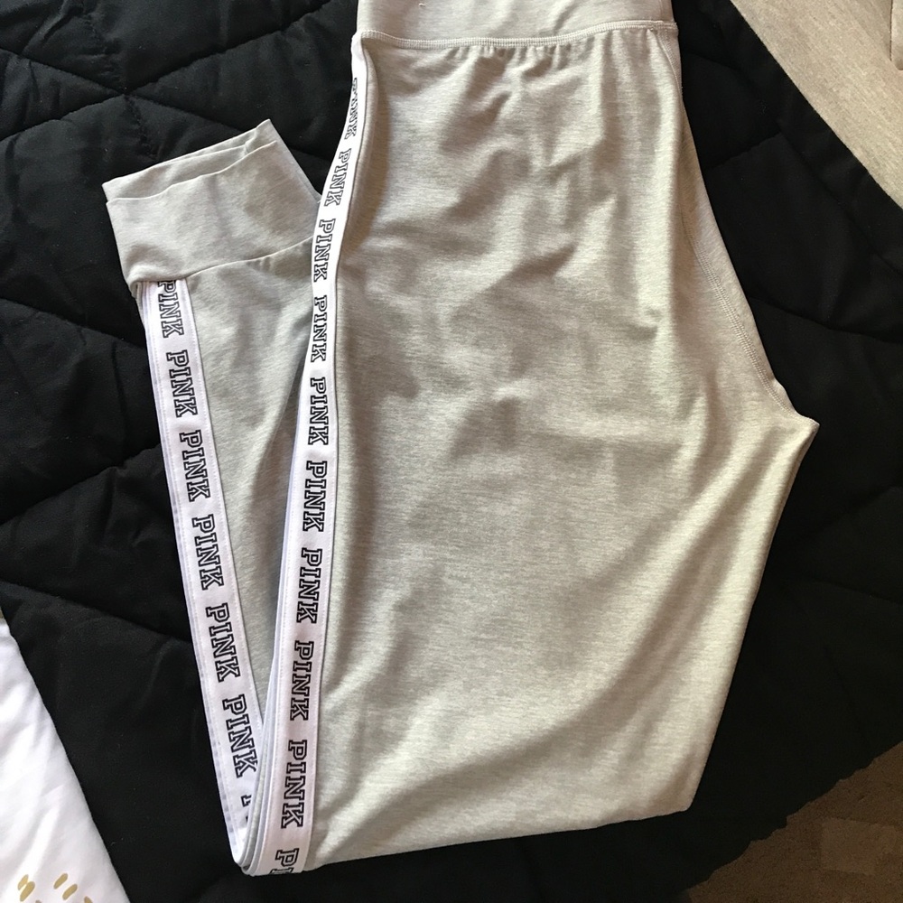 Pink skinny light material joggers