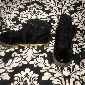 Black & gold ALDO high top