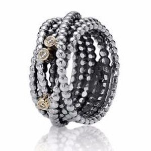 PANDORA 2T Entangled Beauty Diamond Ring S7.5