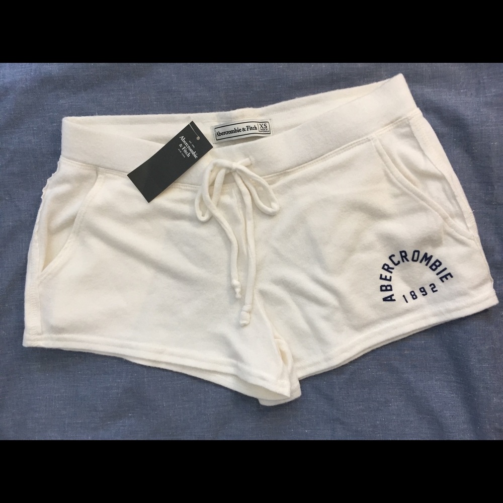 New white Abercrombie shorts