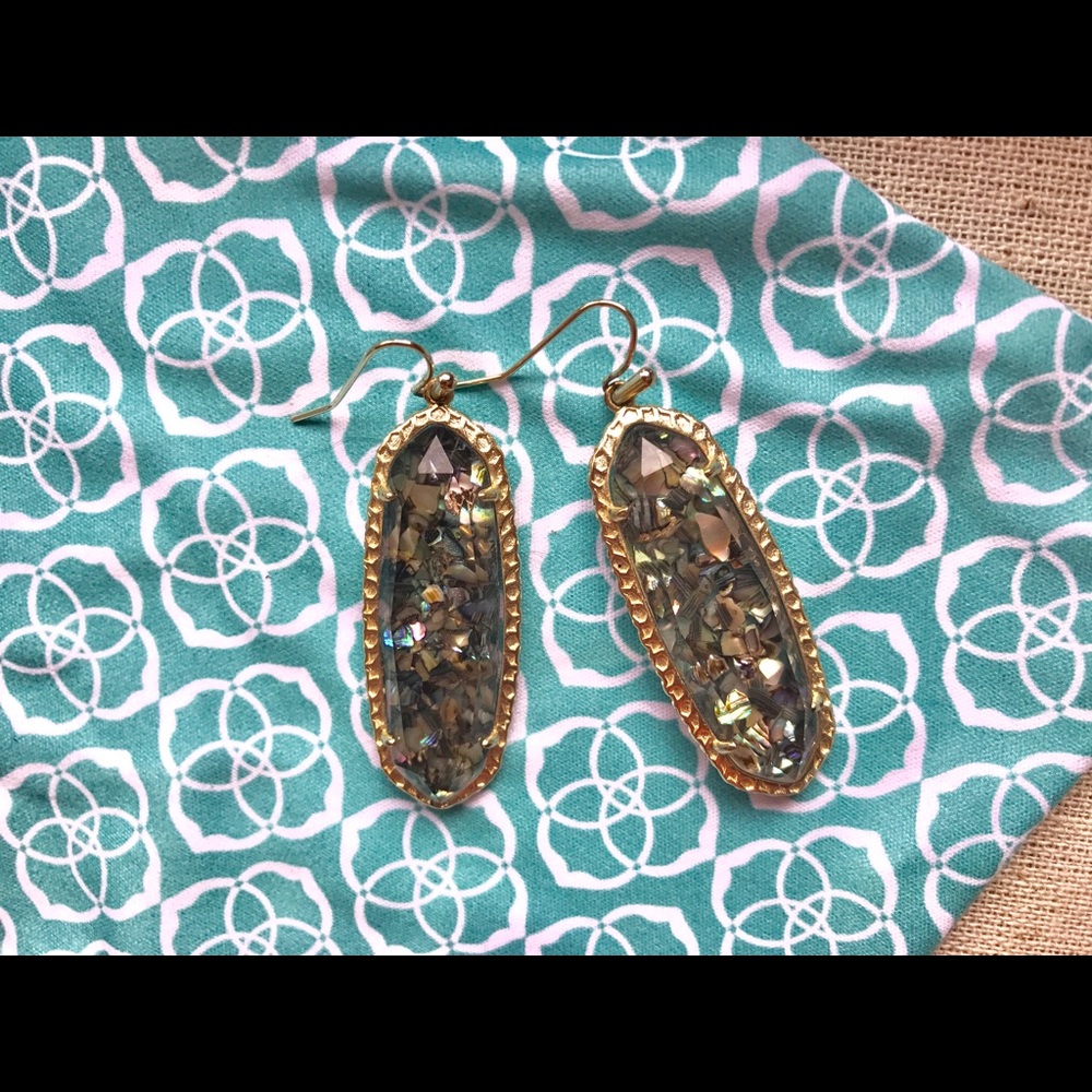 Kendra Scott Lauren Earrings in Crushed Abalone