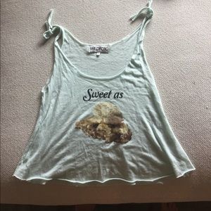 Wildfox "Sweet as Pie" short tank top
