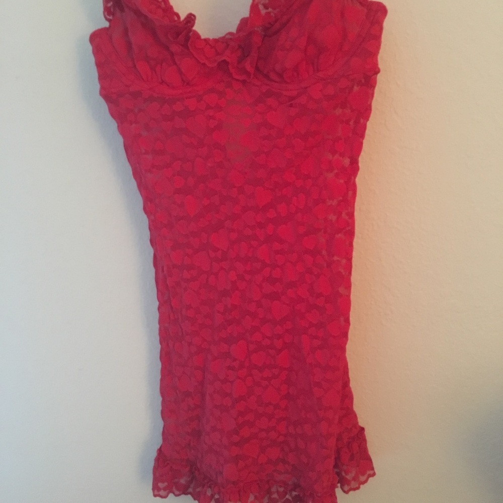 ❤️VALENTINES DAY SPECIAL❤️Red Lace Chemise & Thong