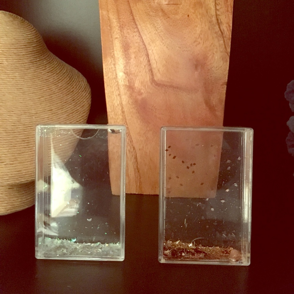 Glitter globe picture frames