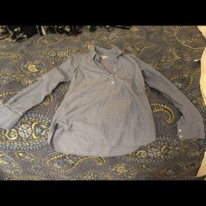 Merona Blue Collared Tunic Shirt