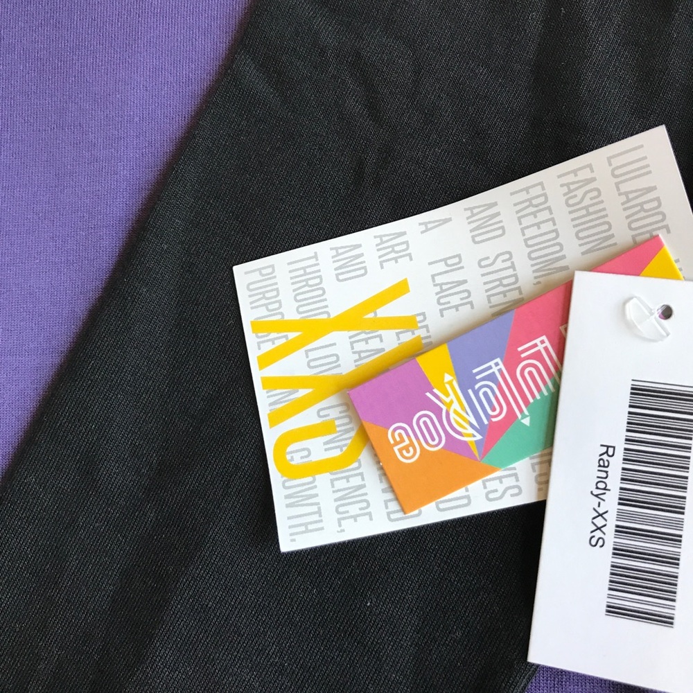 BNWT LLR XXS RANDY! Solid purple with black sleeve