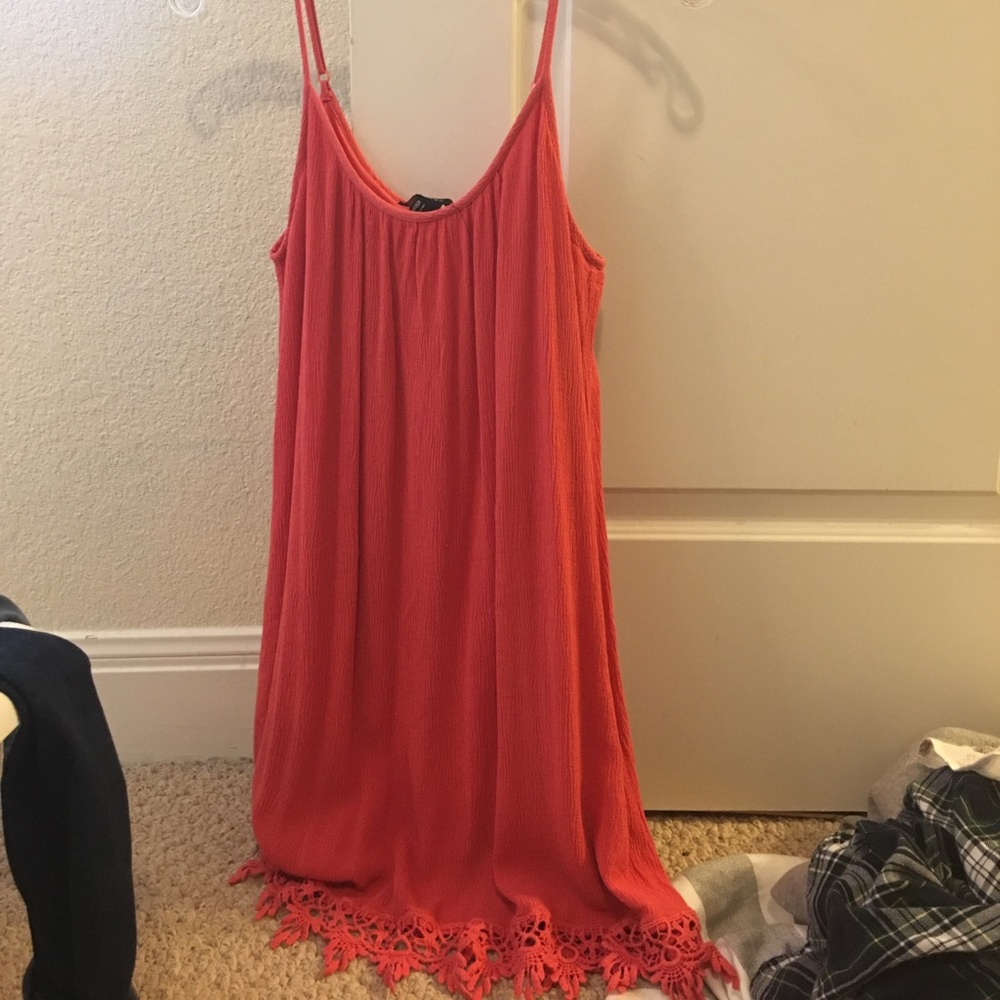 Orange summer dress