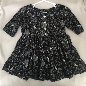 Old Navy White Rabbit Baby Dress