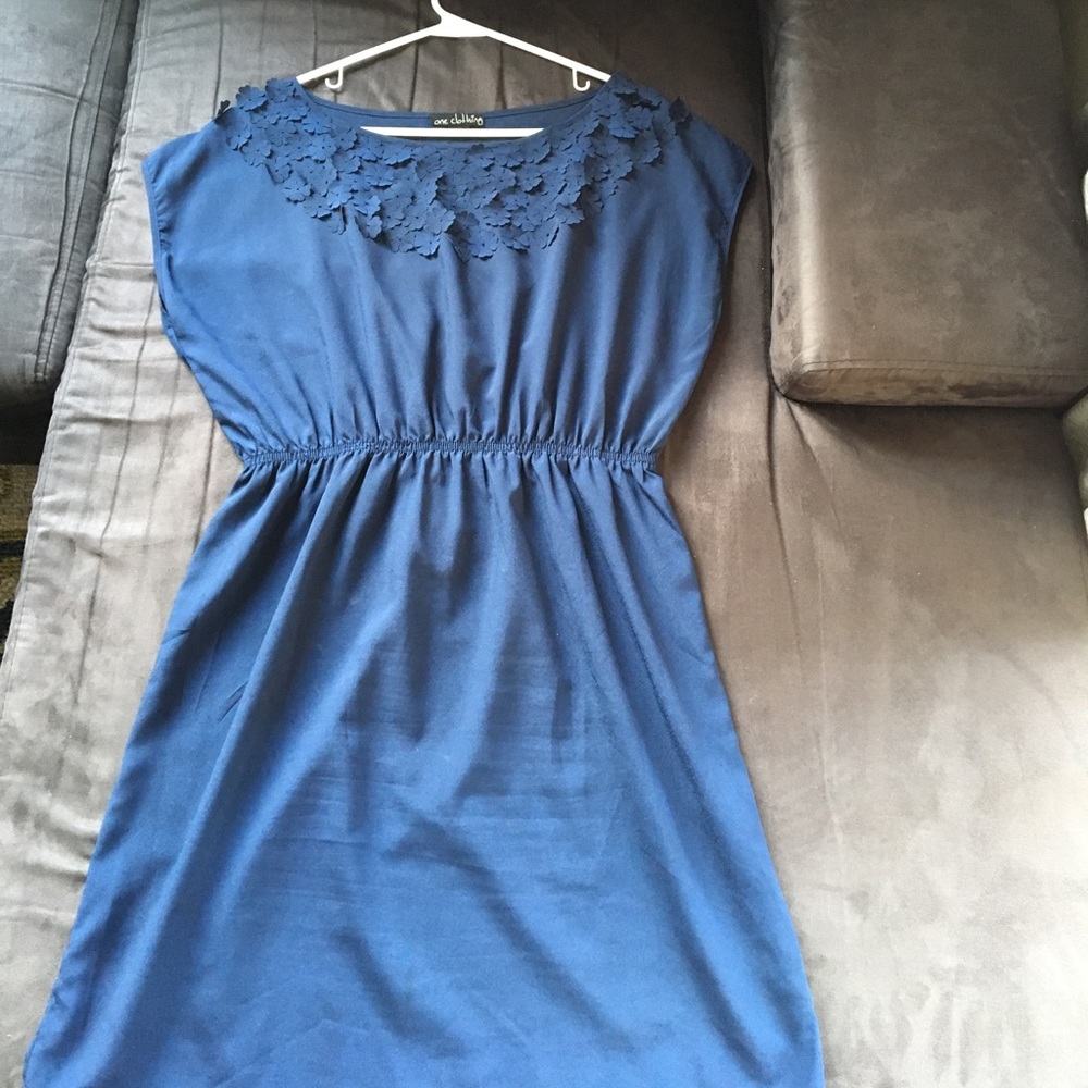 Navy blue cocktail dress