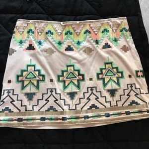 Express Aztec skirt