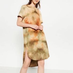 ZARA Tie Dye T-Shirt Dress