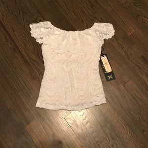 Nightcap Clothing Spanish Lace Off Shoulder Top