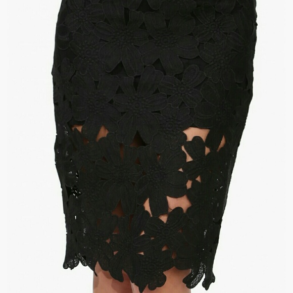 Black Crochet Skirt - Picture 3 of 4
