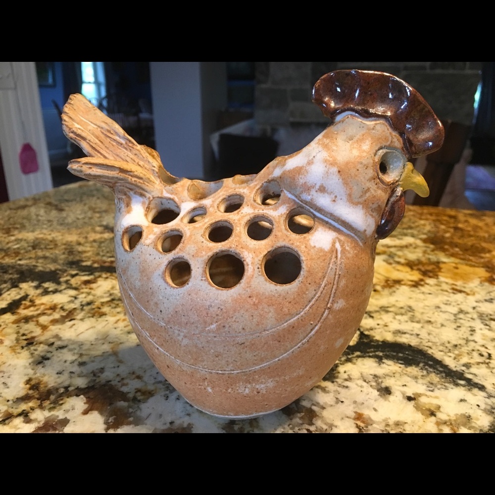 Ceramic chicken