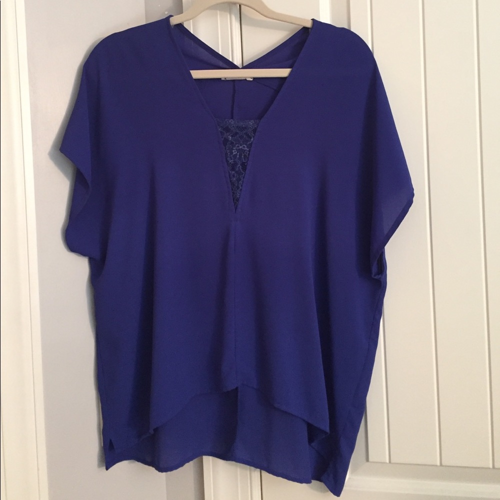 Royal Blue Blouse