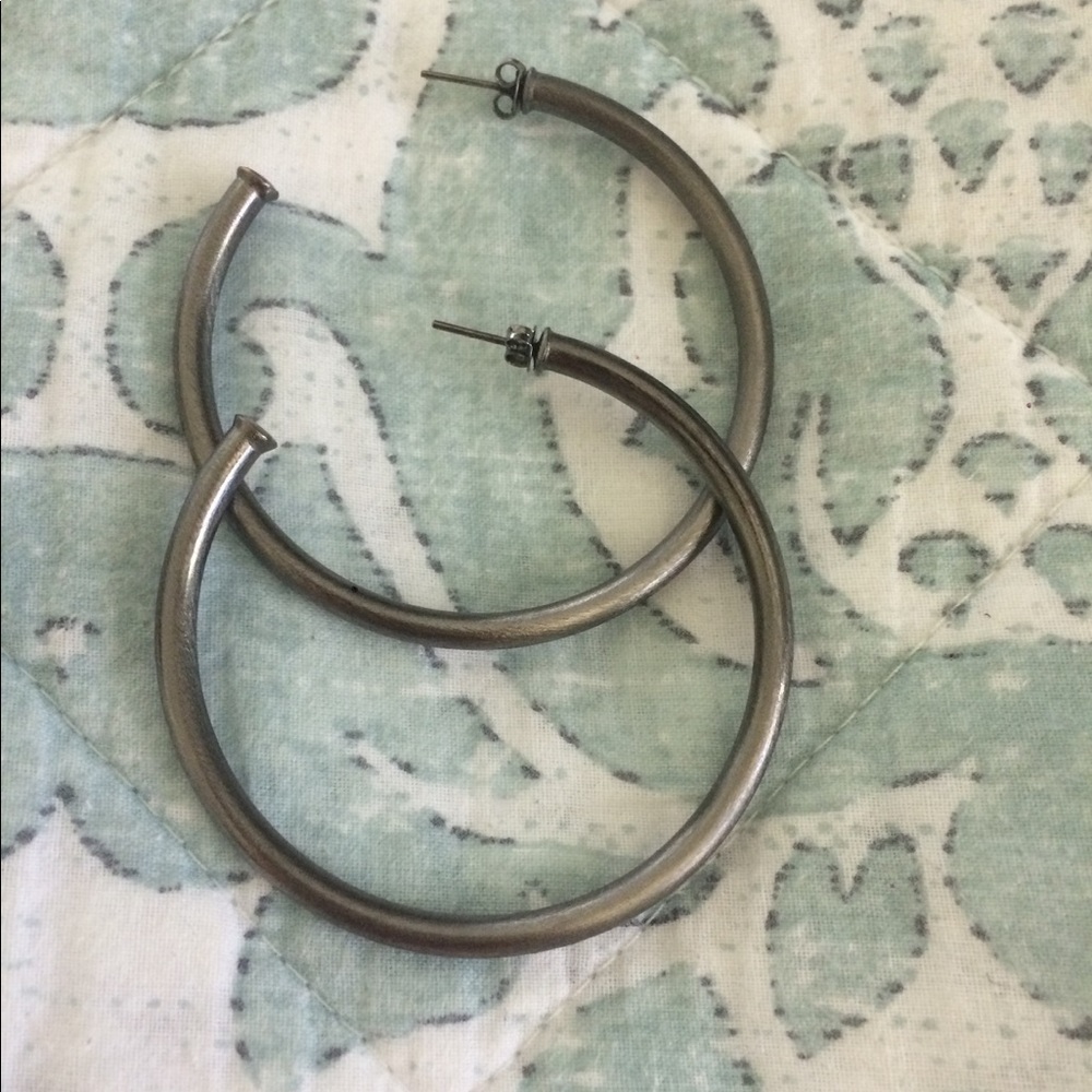 Shelia Fajl Favorite Hoop in Gunmetal
