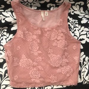 Lace crop top