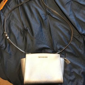 Michael Kors silver purse used once