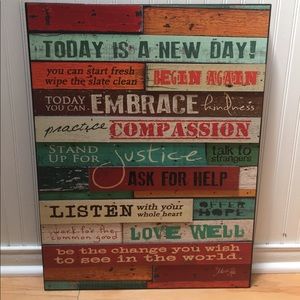 Inspirational wall decor