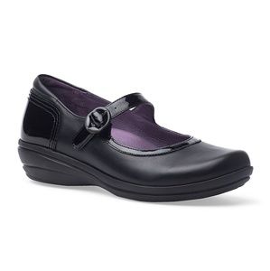 Dansko Black Nappa Misty Clogs