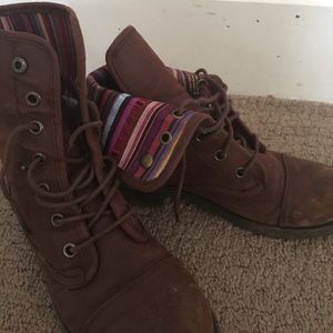 Brown Combat Boots