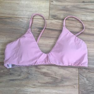 Pink bikini top small