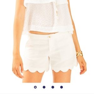 Lilly Pulitzer Seersucker White Shorts