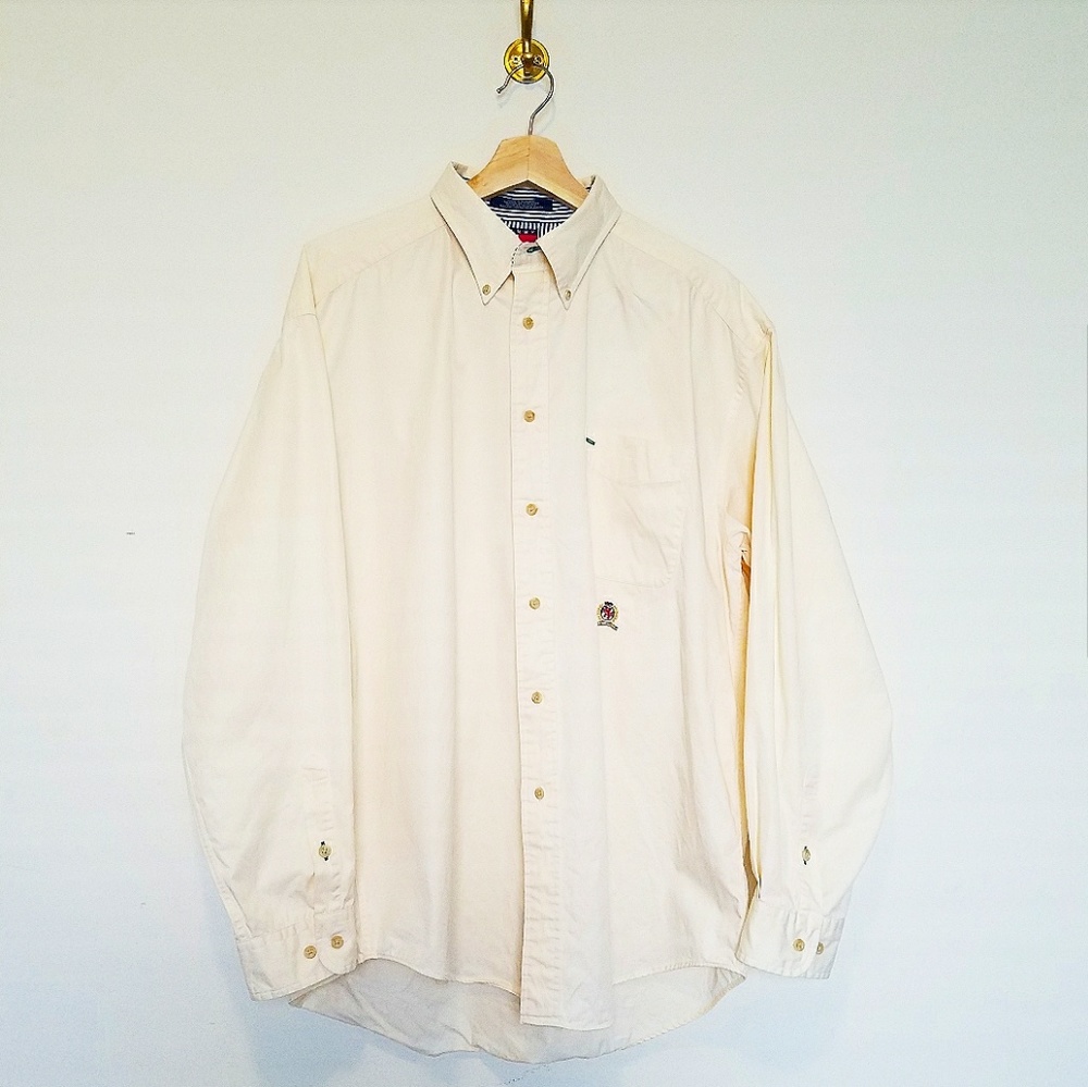 Tommy Hilfiger Yellow Button Down Shirt