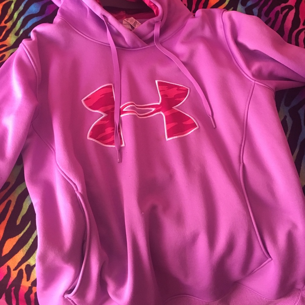 purple under armour hoodie