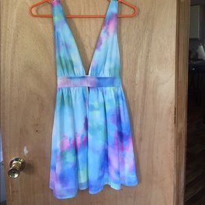 Tye dye short dress