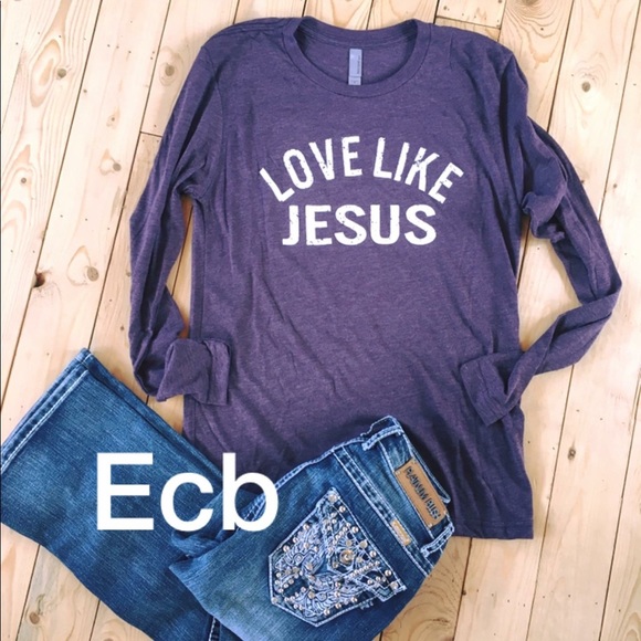 made in usa Tops - Long sleeve plum made in USA t-shirt top