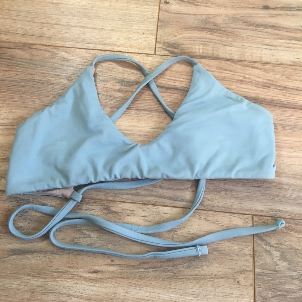 Blue bikini top xs