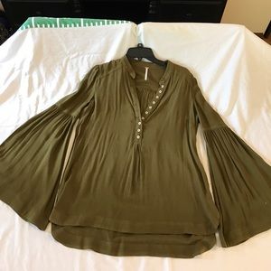 Free People long sleeve, Olive green shirt