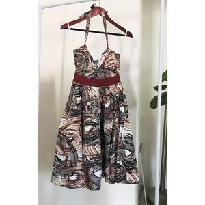 Anthropologie Viola Print Party Dress