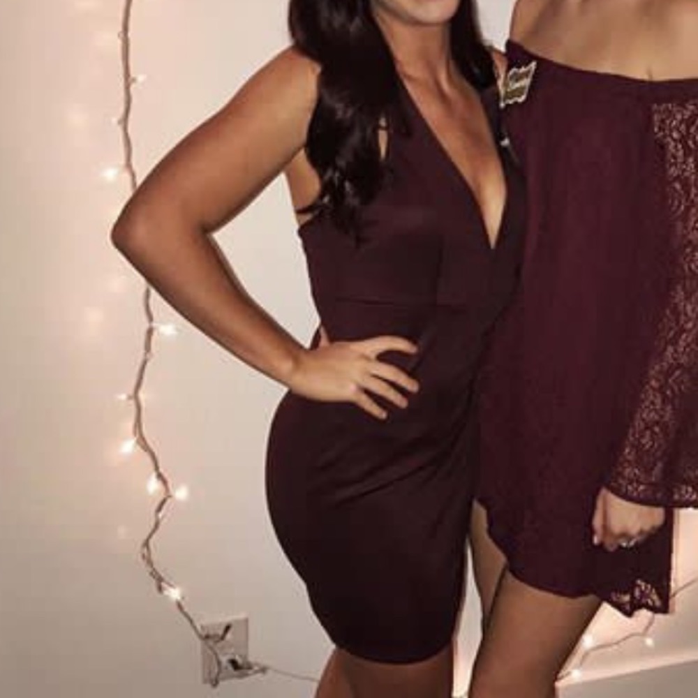 Maroon formal dress